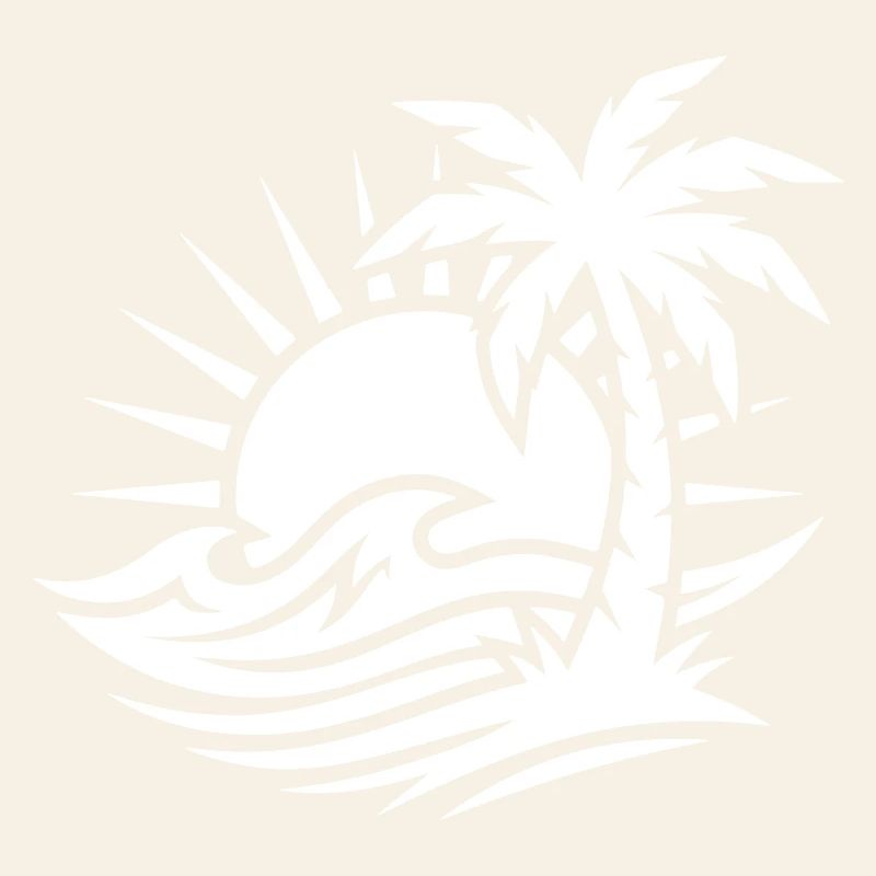 Palm Tree Beach Ocean