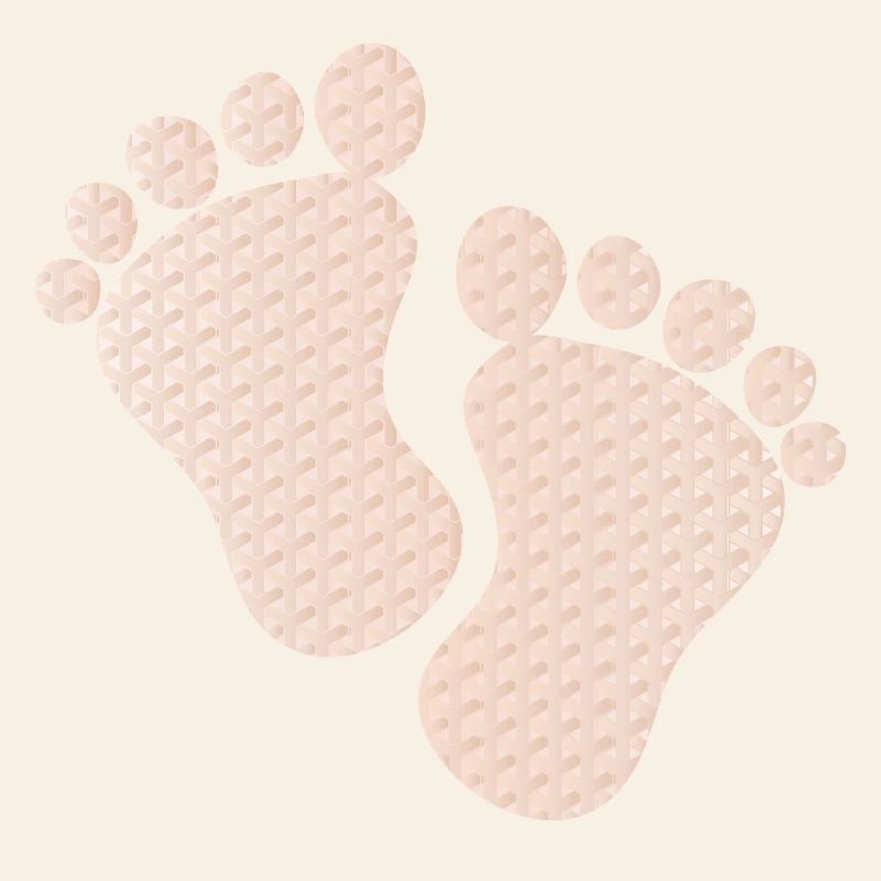 empreintes de bébé mignon