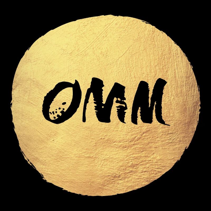 Cercle de Yoga Or om Méditation Inde Soleil Relax