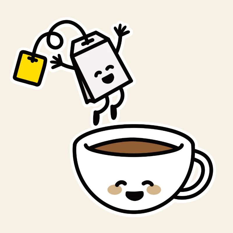 Tea bag tea cup tea drinker tea lover