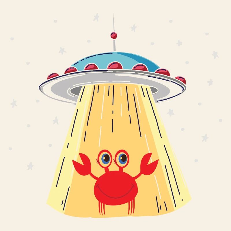 Visiteur de crabe extraterrestre