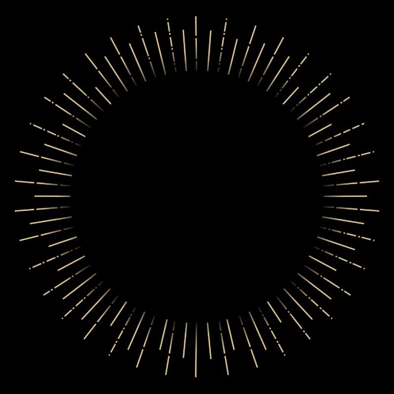 Golden Sun Ring Ray Frame