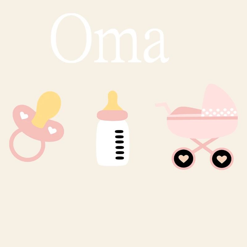 Oma 2023 Geburt Mädchen Vorlage personalisierbar