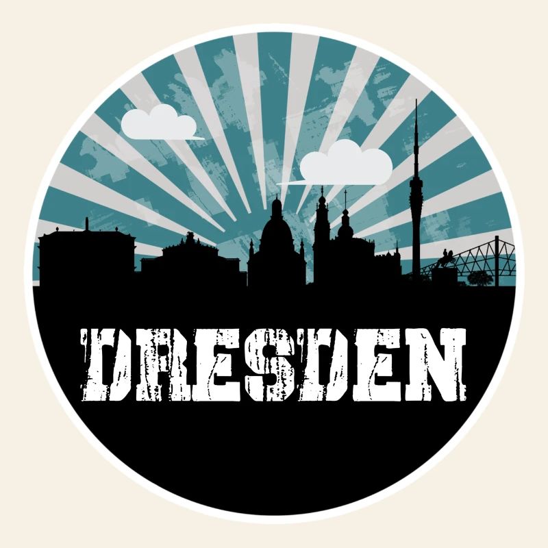 Dresden Blue Hour Skyline