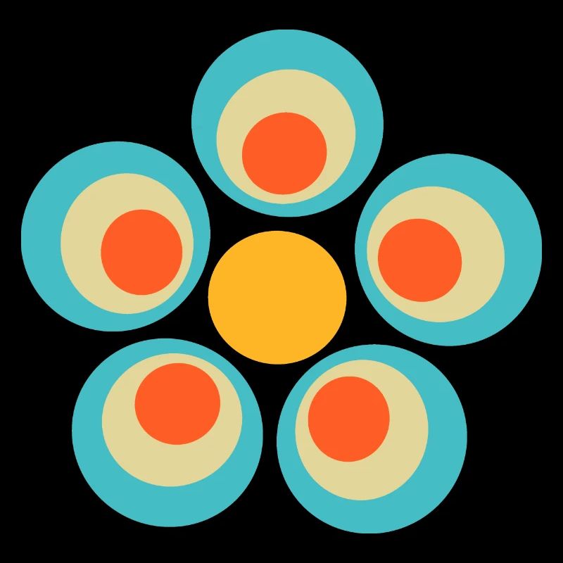 Blume hellblau blaue Blume Blumen blau rot Hippie