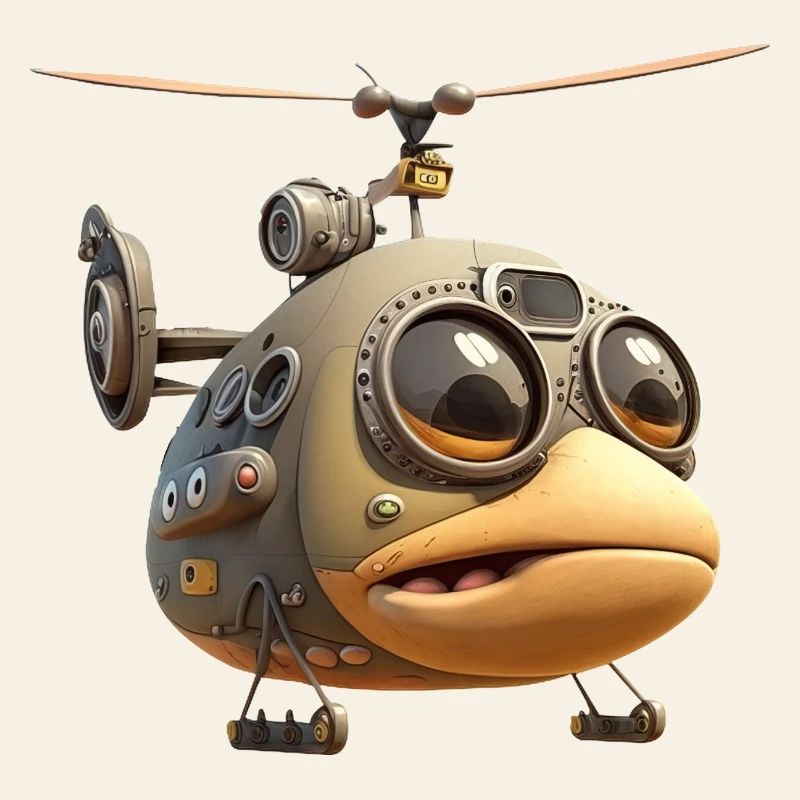 Hélicoptère comique
