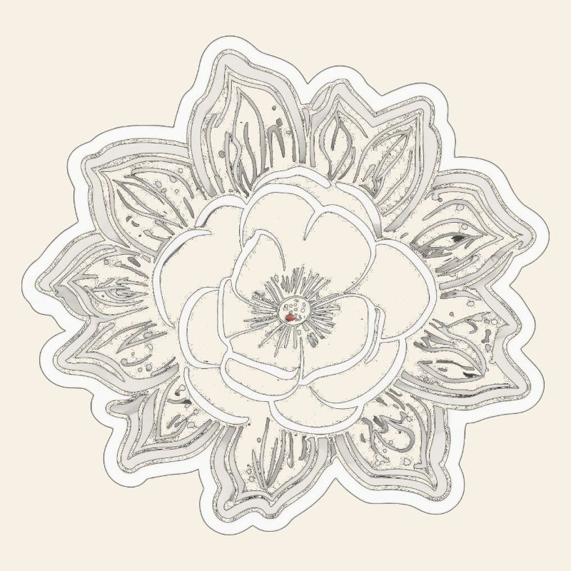 La beauté et le charme d’une fleur monochrome
