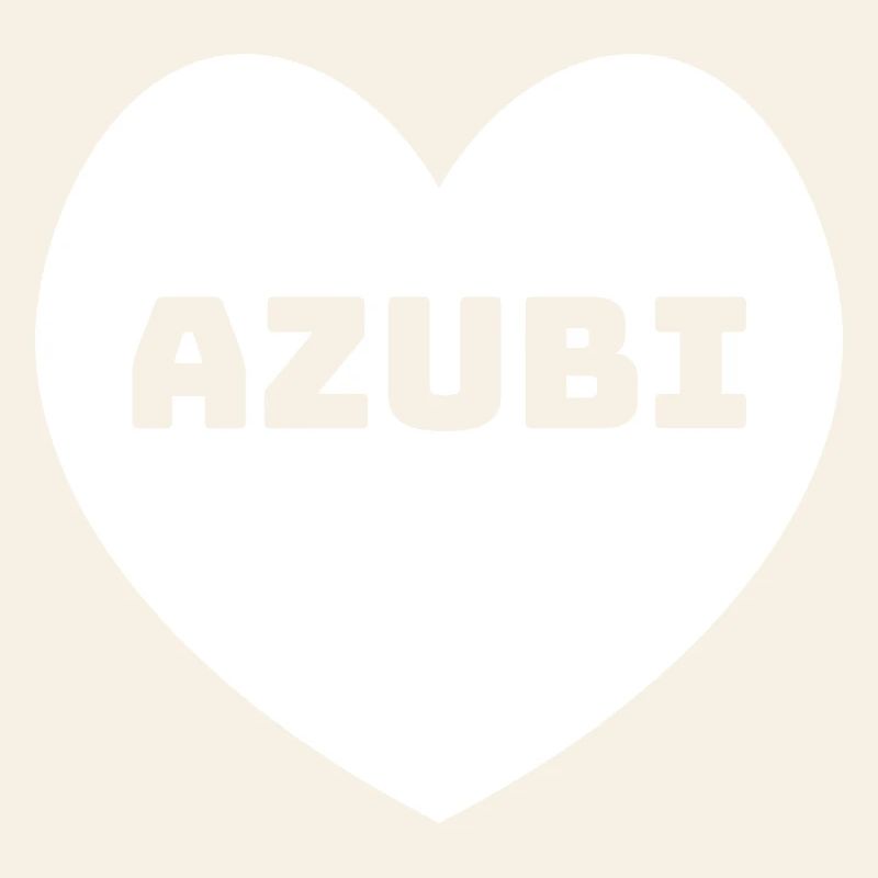 Herz Azubi weiss
