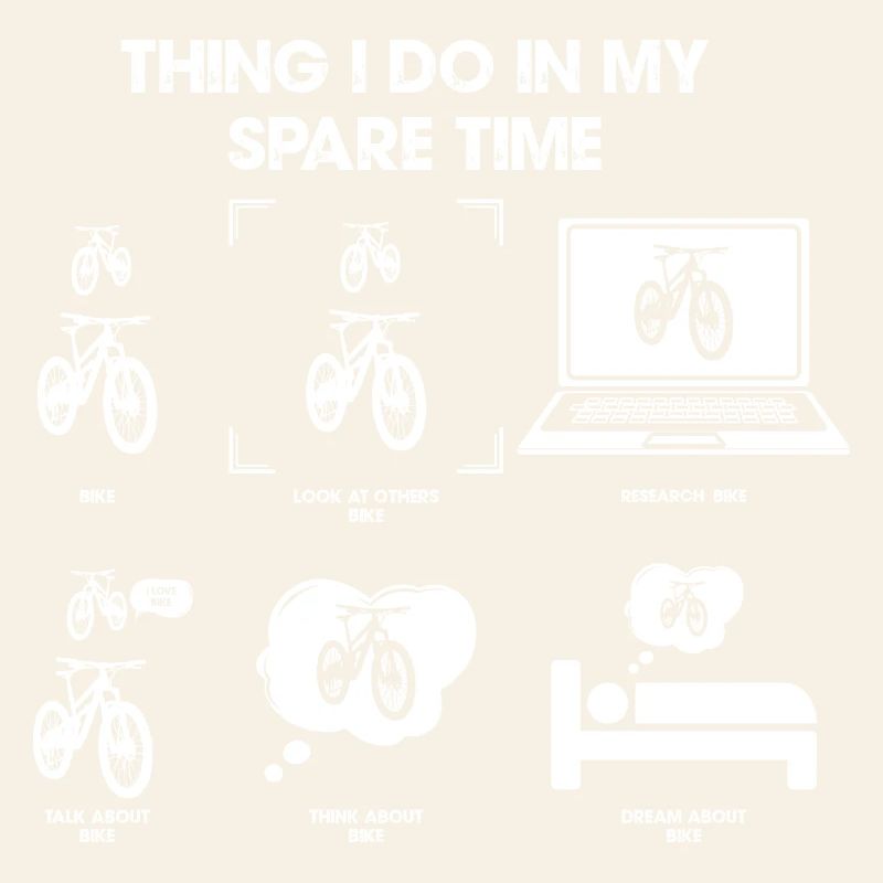 Penser à vélo pendant le temps libre