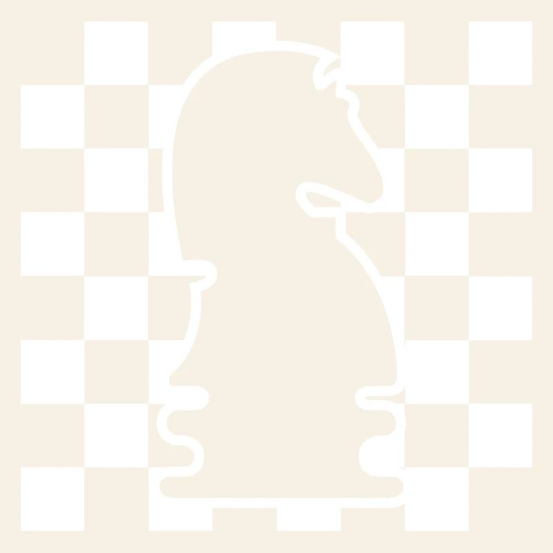 Chess Horse Checkerboard Pattern Symbol Graphic Logo