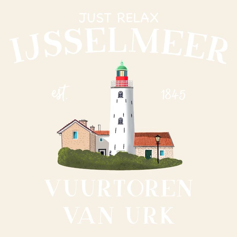 Urk Lighthouse, IJsselmeer Netherlands, Drawing