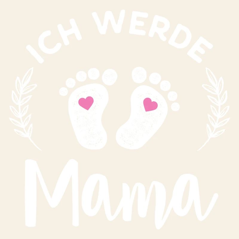 Ich werde Mama Stolze Mutter Nachwuchs Verkündung