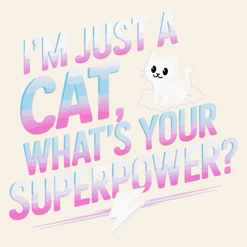 Conception de citation de dessin animé de chat stimulant