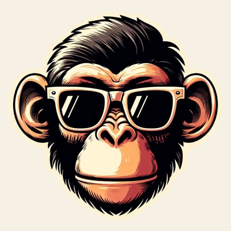 Monkey Glasses Cool