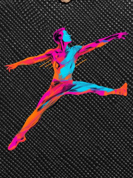 Male Ballet Dancer Synthwave