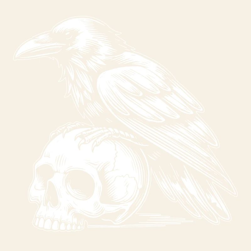 Rabe auf Totenkopf