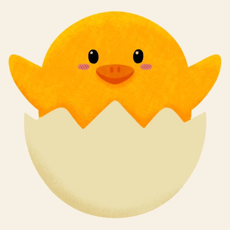 Easter Chick in Egg
