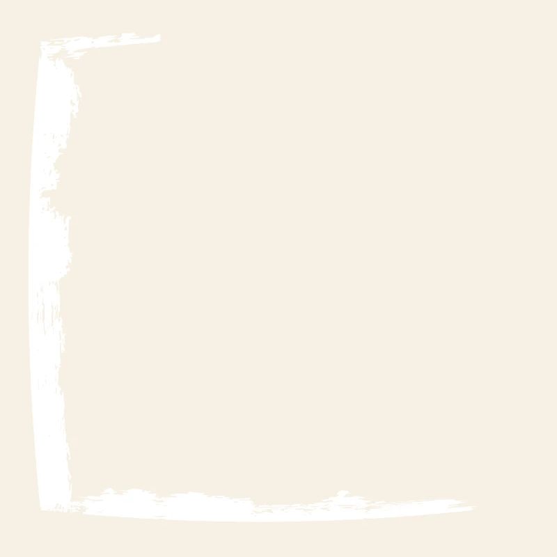 Half frame dirty white