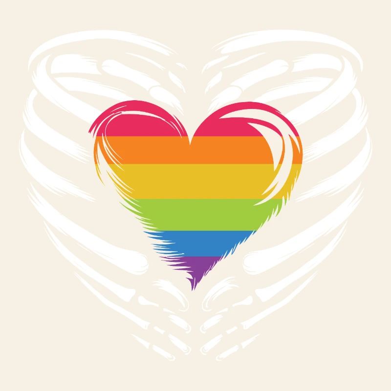 Mois de la fierté LGBTQ - Rainbow Heart