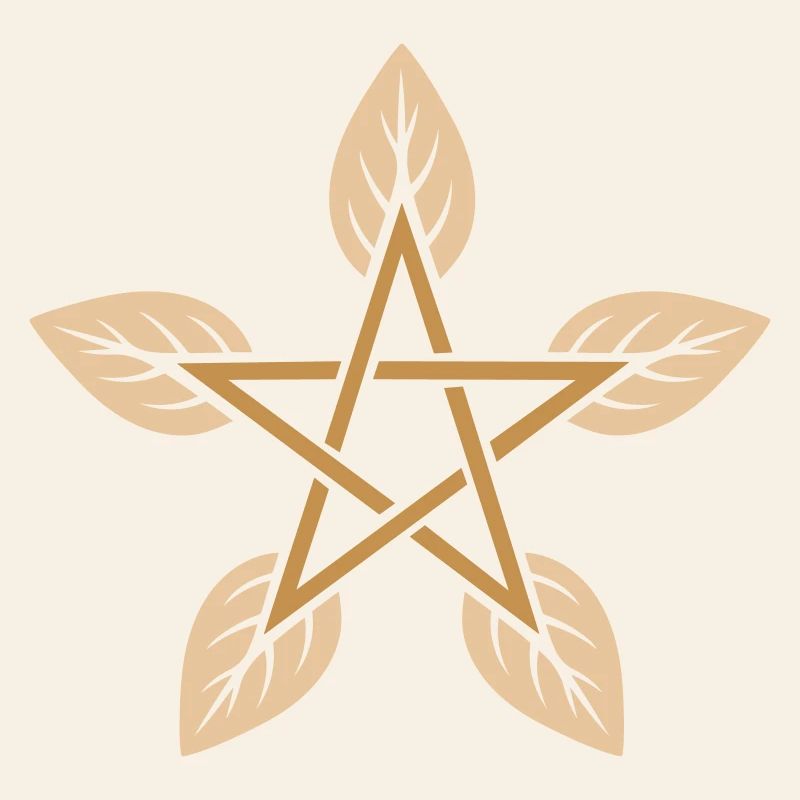 Leaf Pentagram - Nature & Elemental Magic