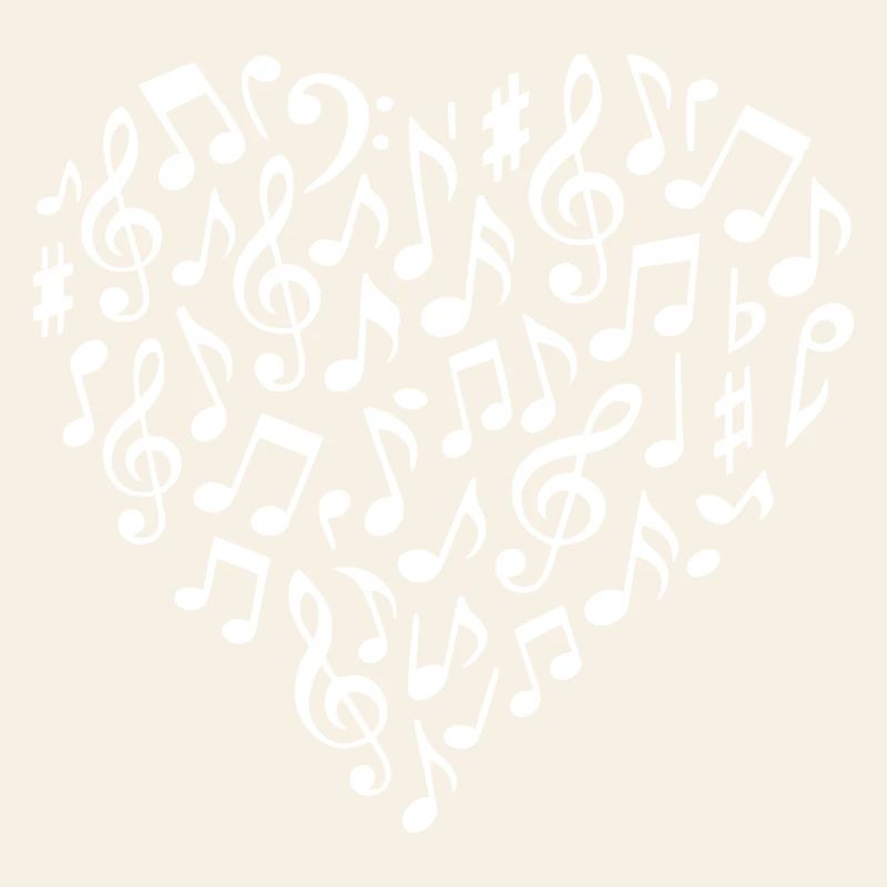 Musical Heart Pattern for Creative Souls