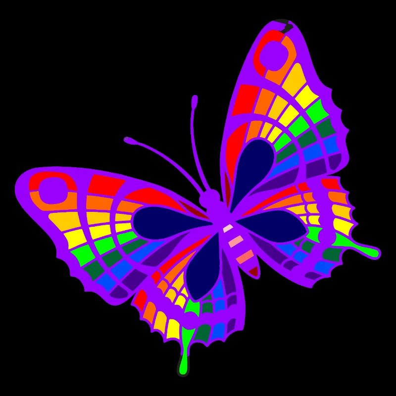 Papillon violet multicolore – Célébrez la diversité
