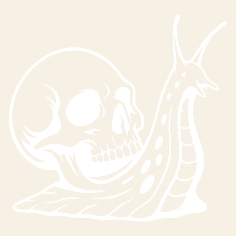 Gothic Totenschädel mit Schlangen-Design