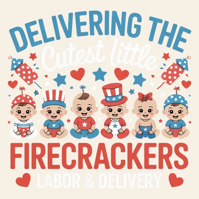 Labor &amp; Delivery Firecrackers Independence Day