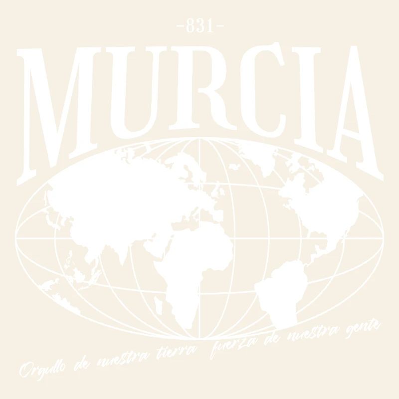 Earth map with Muralca lettering