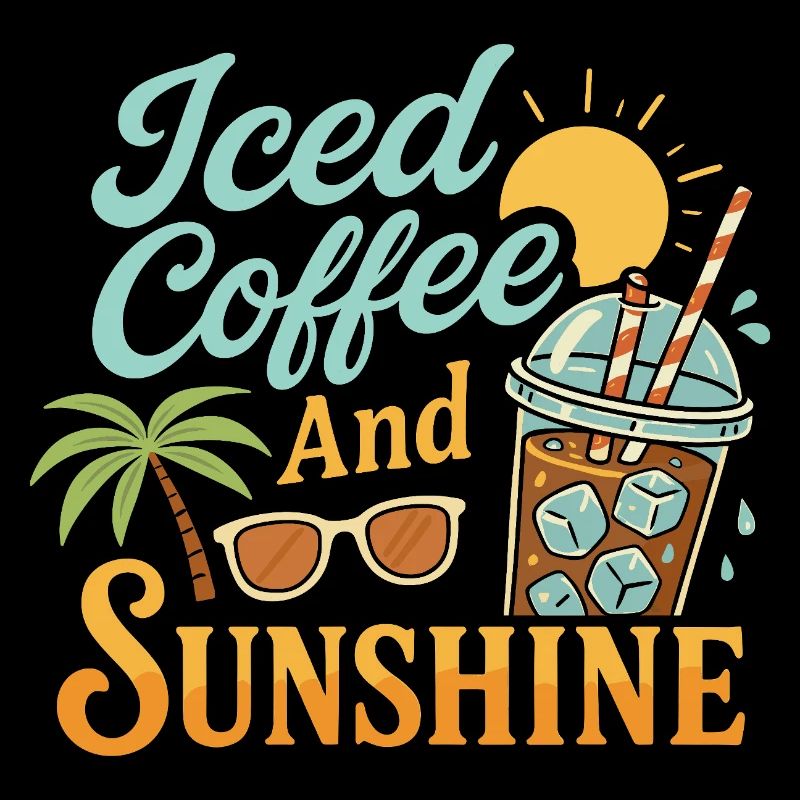 Café glacé et soleil