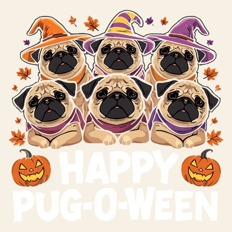 Mops-O-Ween Hexenhut Möpse