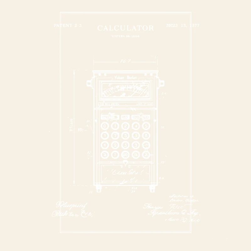 Plan de calculatrice vintage
