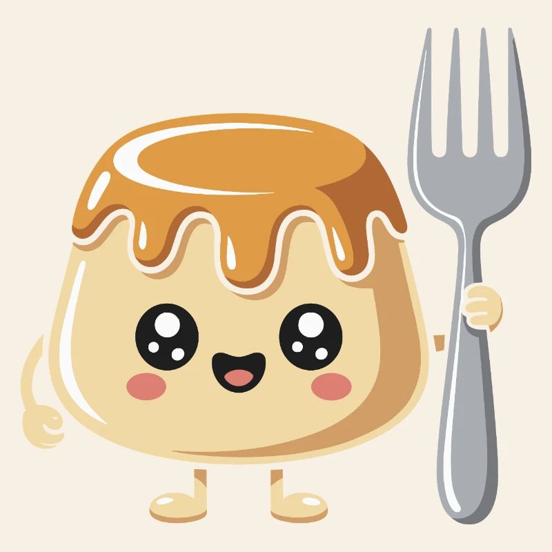 Pudding Mit Gabel