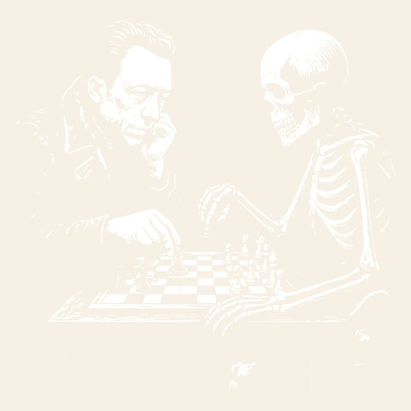 Camus and Skeleton Chess Duel