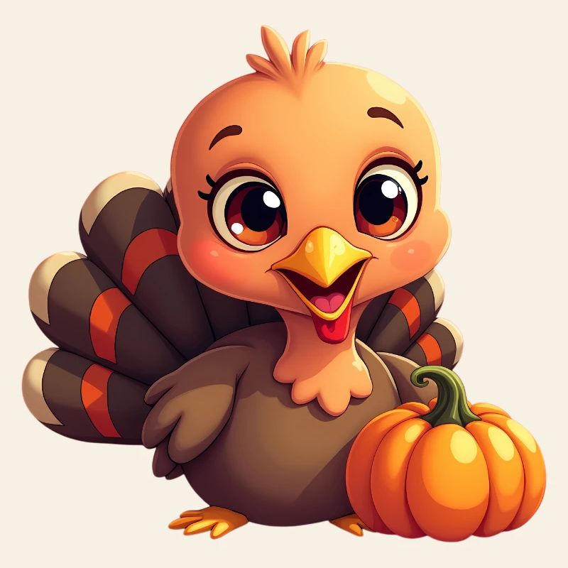 Bébé dinde de Thanksgiving