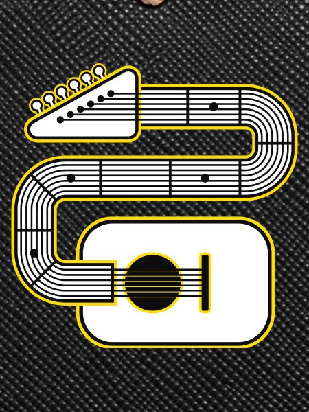 Abstract Guitar Art
