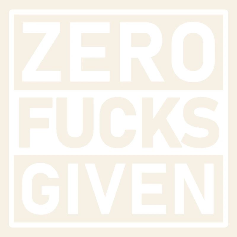 Étiquette d’avertissement de zéro enfoiré