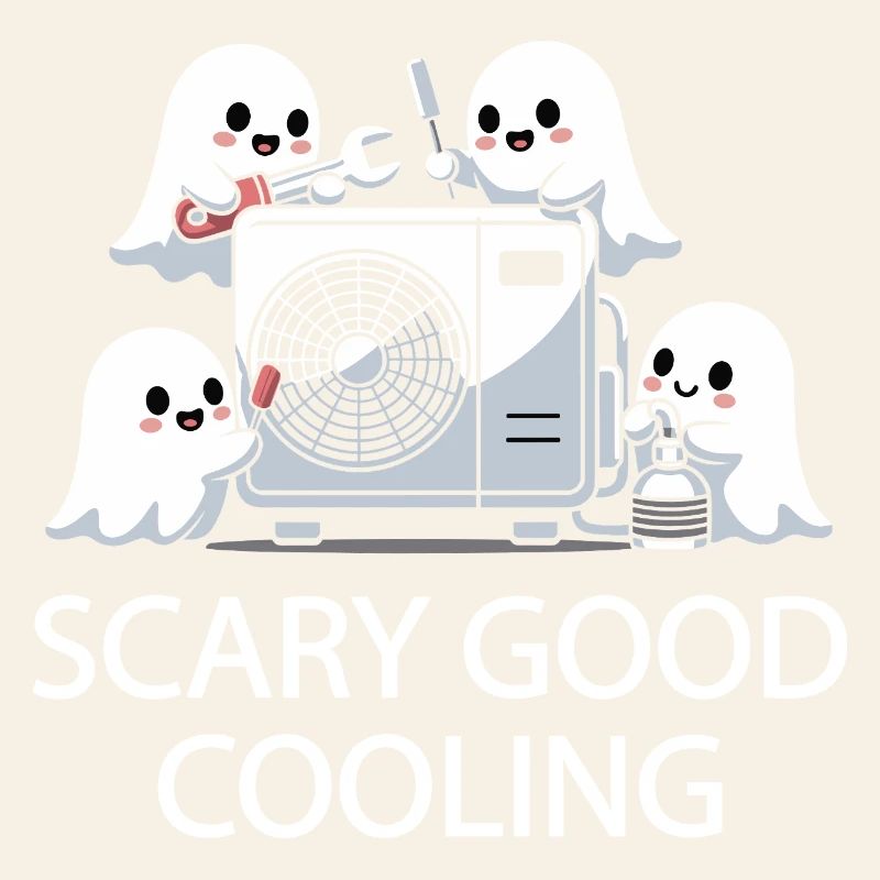 Conception HVAC fantôme d’Halloween - Refroidissement effrayant