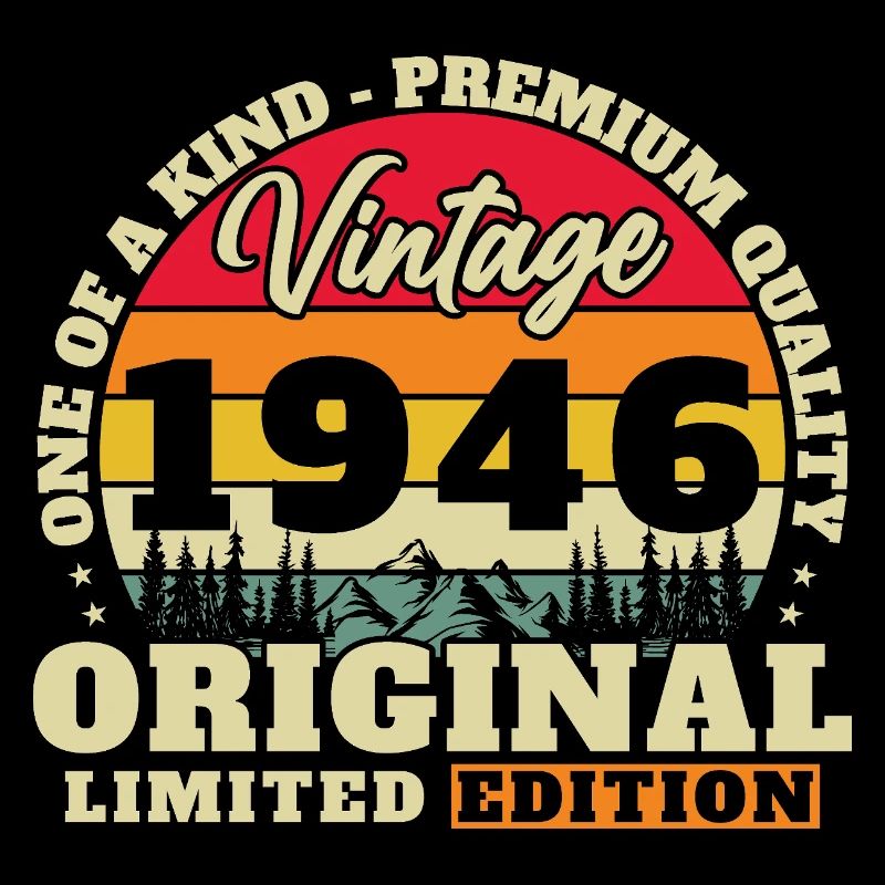 1946 Vintage Retro Geburtstagsgeschenk