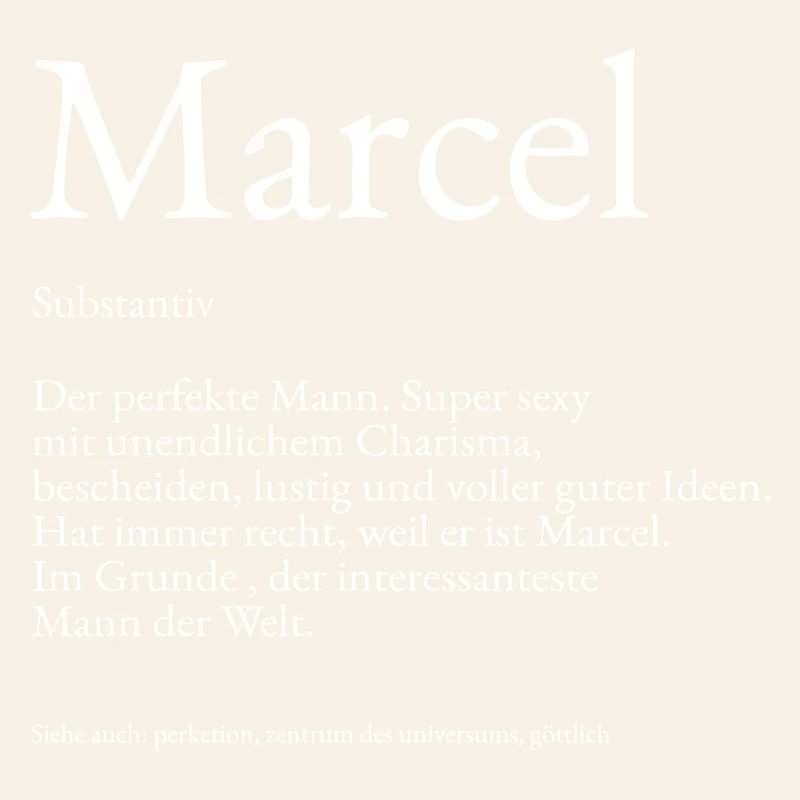 Marcel Dictionary explanation First name Marcel