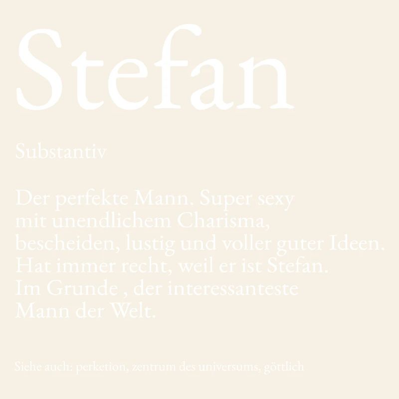 Explication du dictionnaire Stefan Prénom Stefan