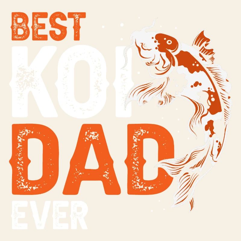 Best Koi Dad Ever Funny Koi Fish Father Pride