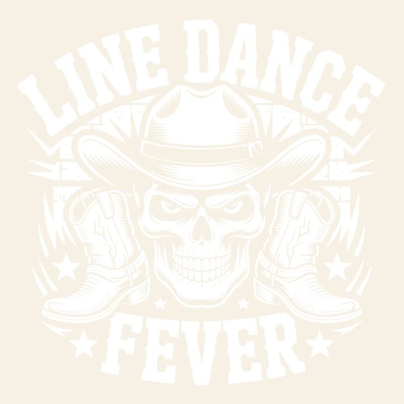 Line Dance Forever Skull