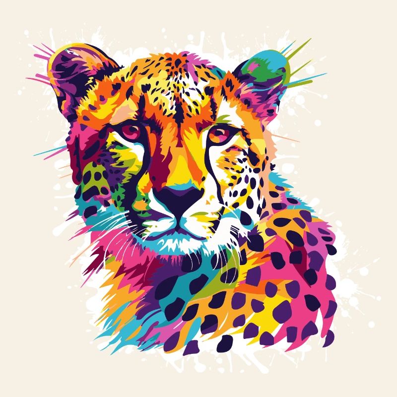 Graffiti léopard guépard