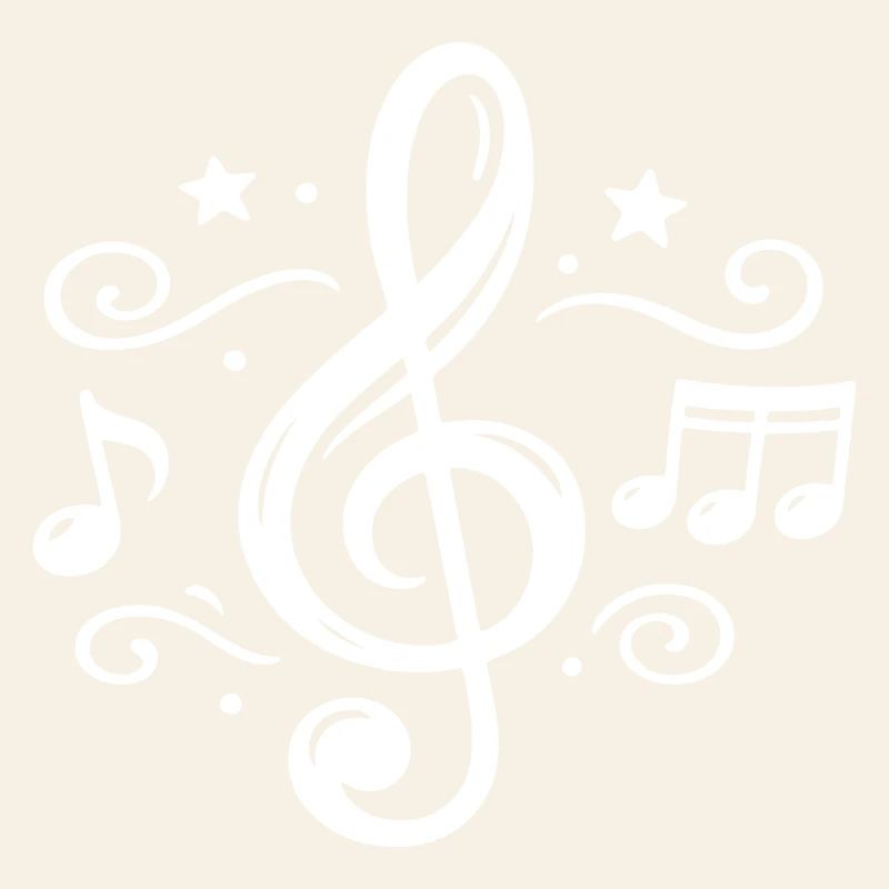 Notes musicales de clé
