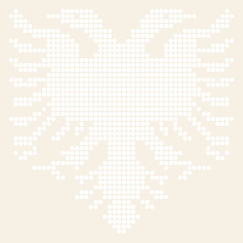 Albanian Double Headed Eagle Dotwork Emblem