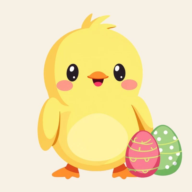 Poussins à Pâques