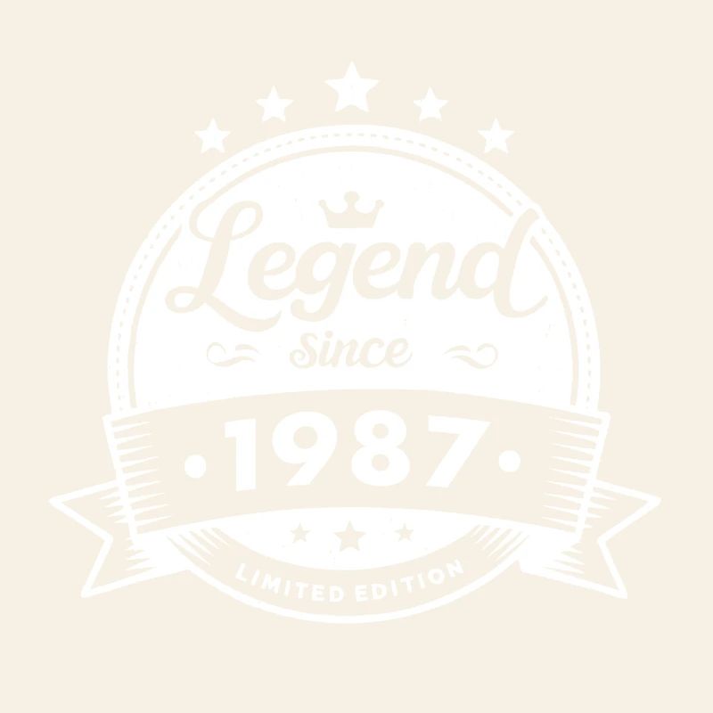 Legend since 1987, weiss
