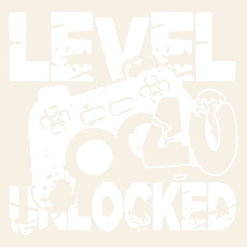 Level 40 Controller Grafik schwarz weiss