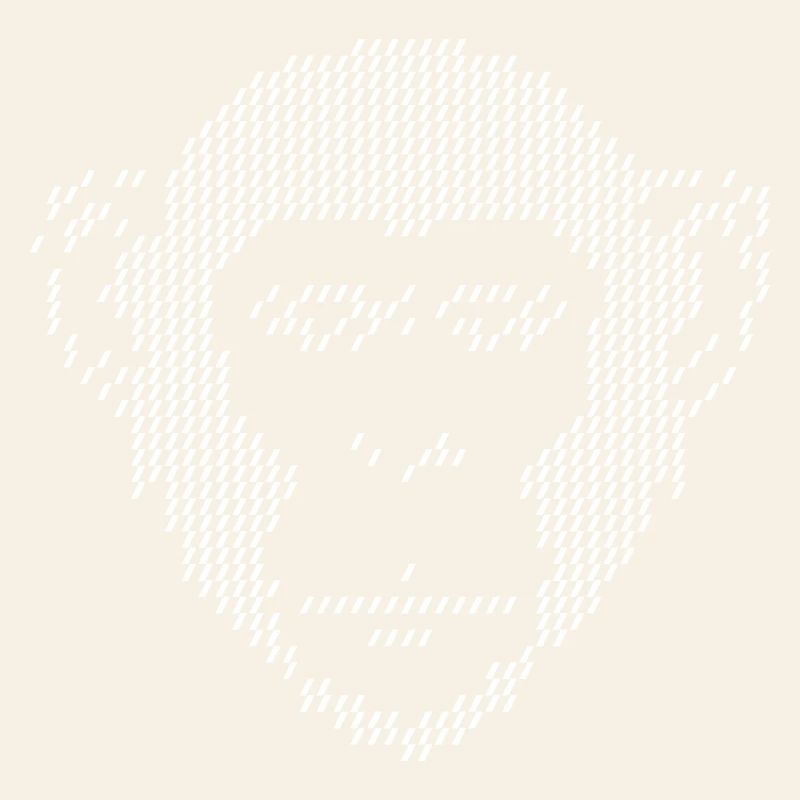 Pixel Monkey Halbton-Kunst